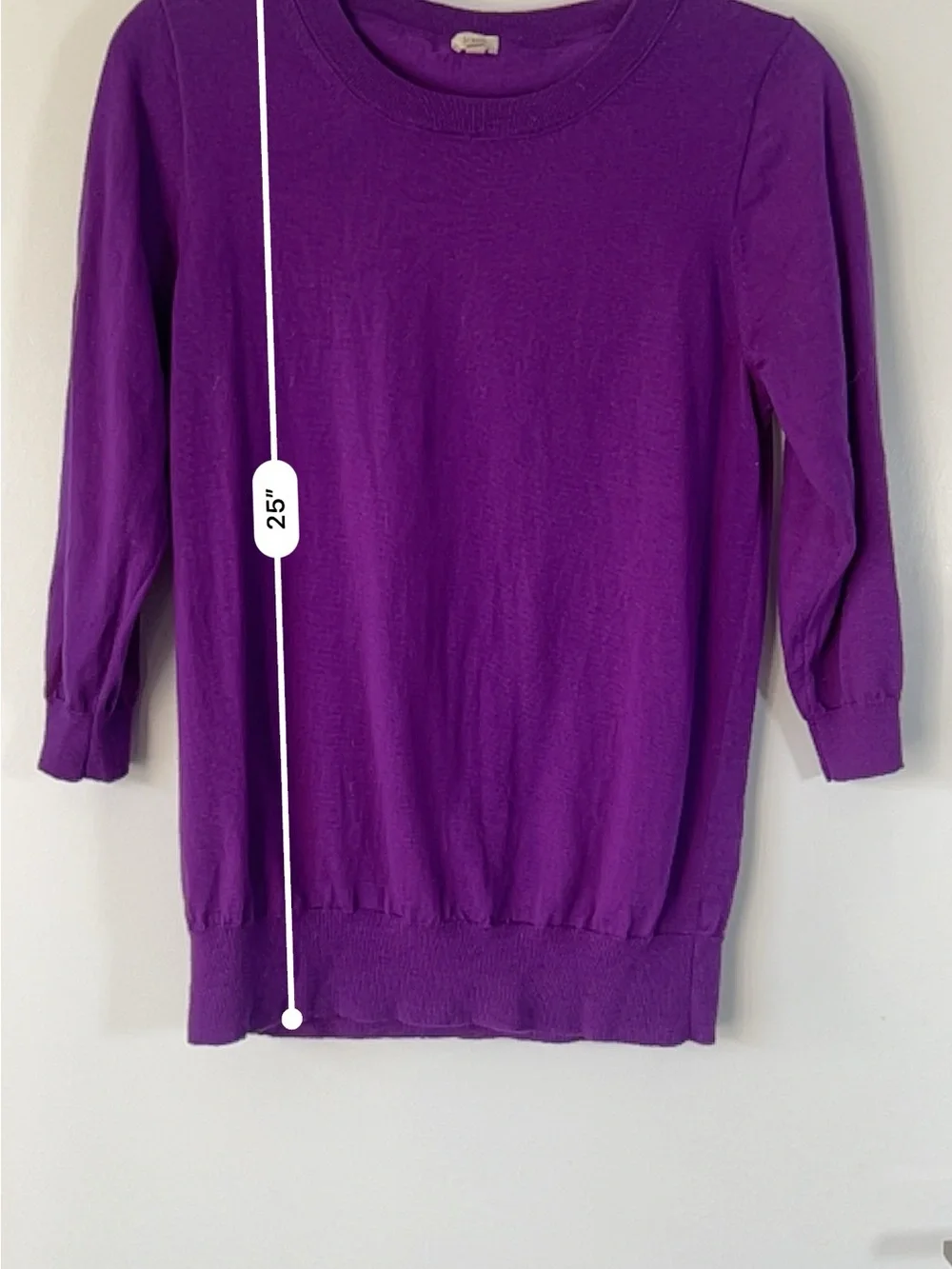 J.Crew Women's Crewneck Sweater, Lightweight & Purple